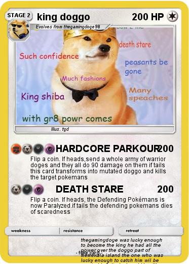 Pokemon king doggo