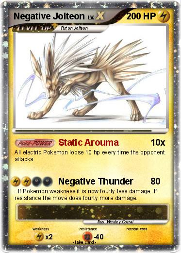 Pokemon Negative Jolteon