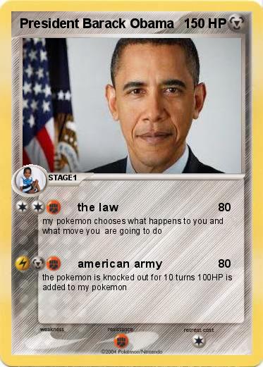 Pokemon President Barack Obama