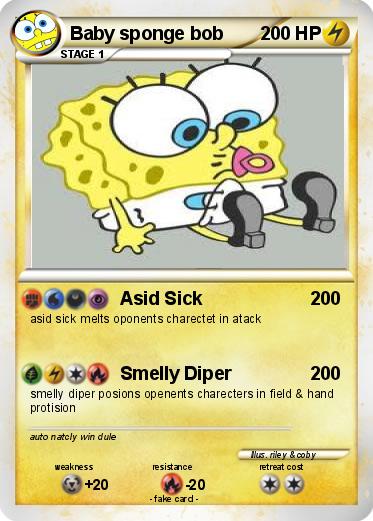 Pokemon Baby sponge bob