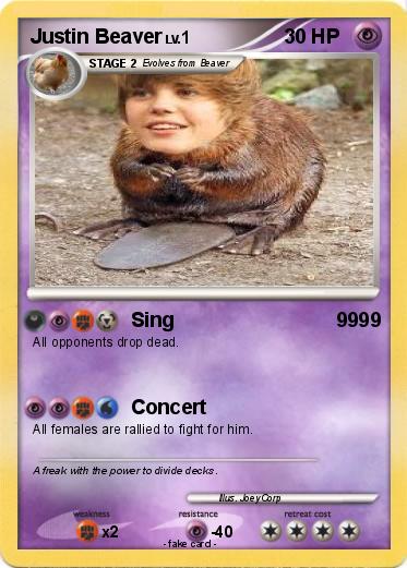 Pokemon Justin Beaver