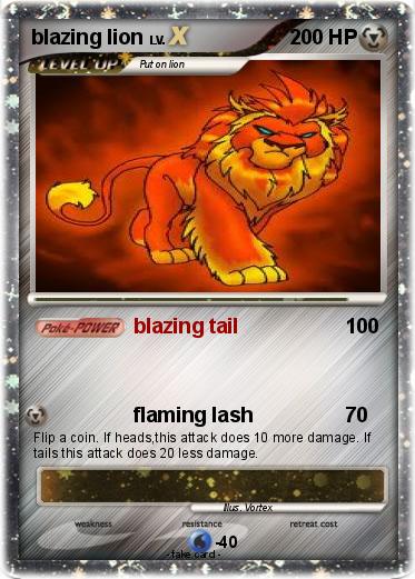 Pokemon blazing lion