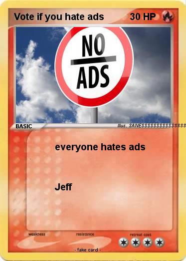 Pokemon Vote if you hate ads