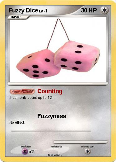 Pokemon Fuzzy Dice