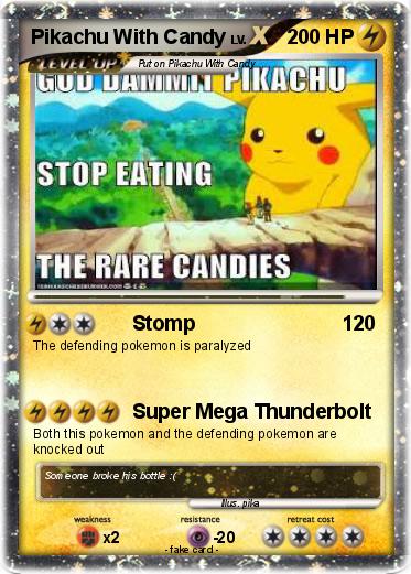 Pokemon Pikachu With Candy