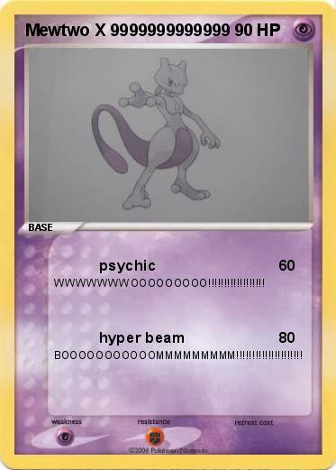 Pokemon Mewtwo X 9999999999999