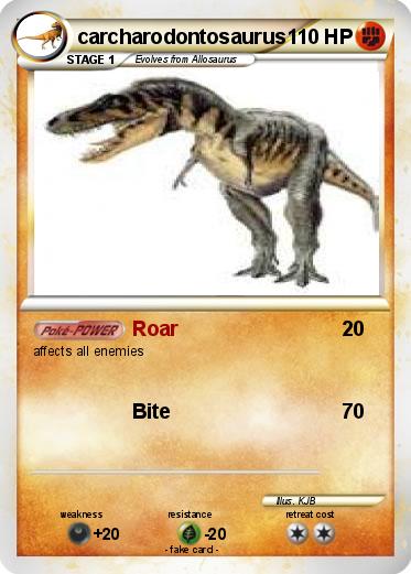 Pokemon carcharodontosaurus