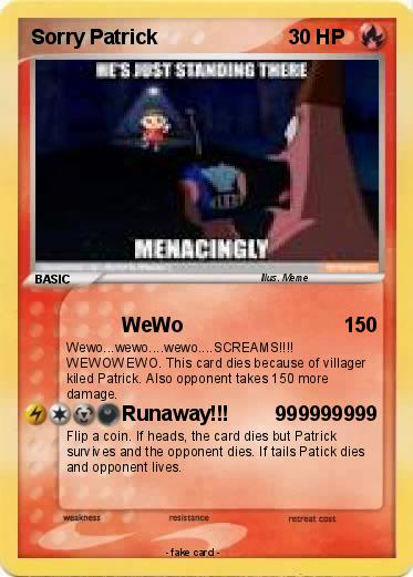 Pokemon Sorry Patrick