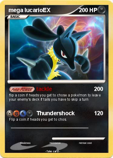 Pokemon mega lucarioEX