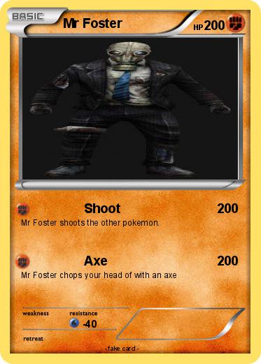 Pokemon Mr Foster