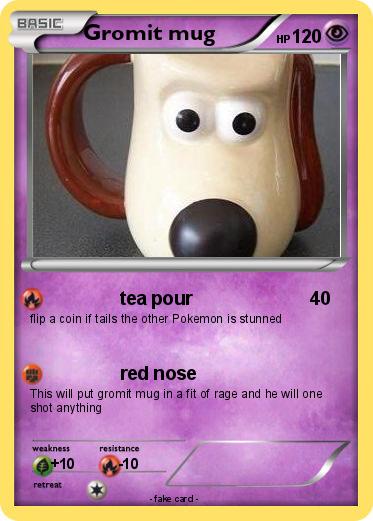 Pokemon Gromit mug
