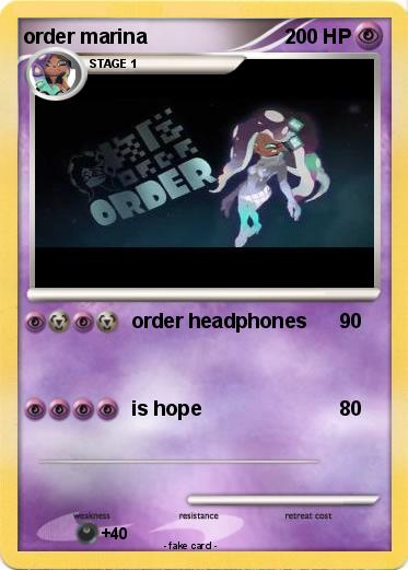 Pokemon order marina