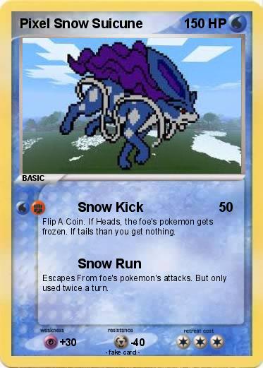 Pokemon Pixel Snow Suicune