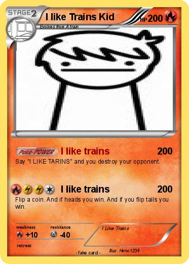 Pokemon I like Trains Kid