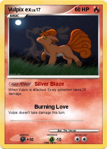 Pokemon Vulpix ex