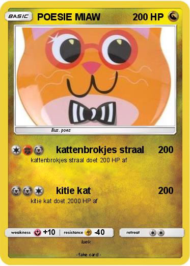 Pokemon POESIE MIAW