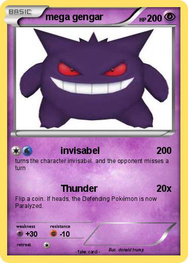 Pokemon mega gengar