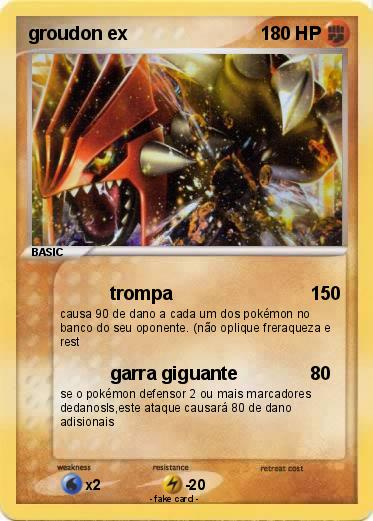 Pokemon groudon ex