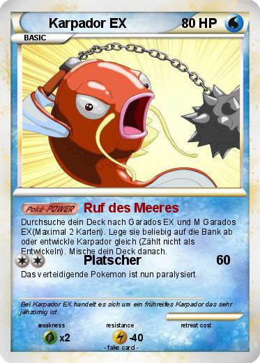Pokemon Karpador EX