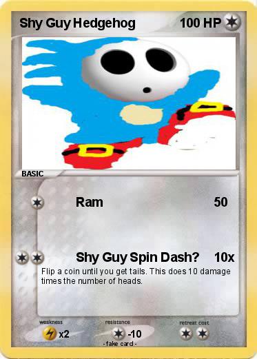 Pokemon Shy Guy Hedgehog