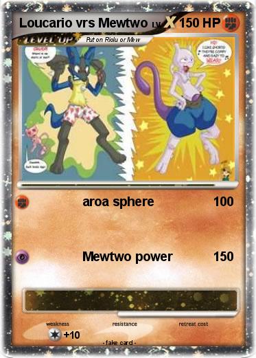 Pokemon Loucario vrs Mewtwo