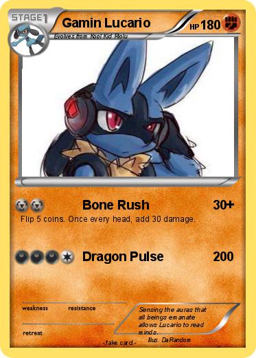 Pokemon Gamin Lucario