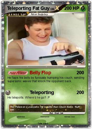 Pokemon Teleporting Fat Guy