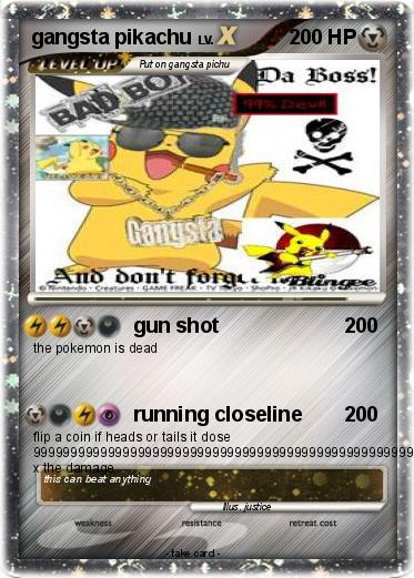 Pokemon gangsta pikachu