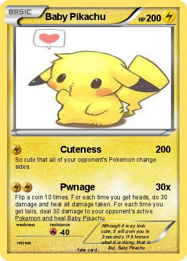 Pokemon Baby Pikachu