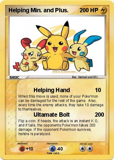 Pokemon Helping Min. and Plus.