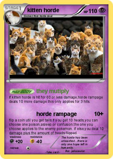 Pokemon kitten horde