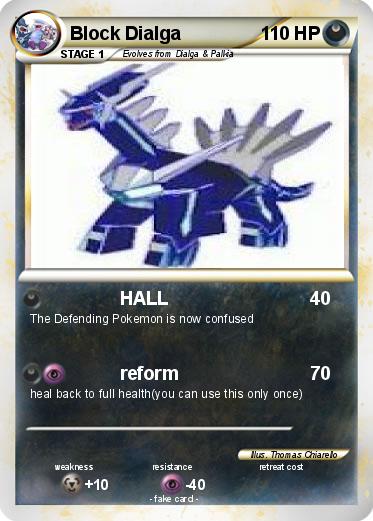 Pokemon Block Dialga