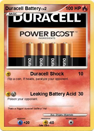 Pokemon Duracell Battery