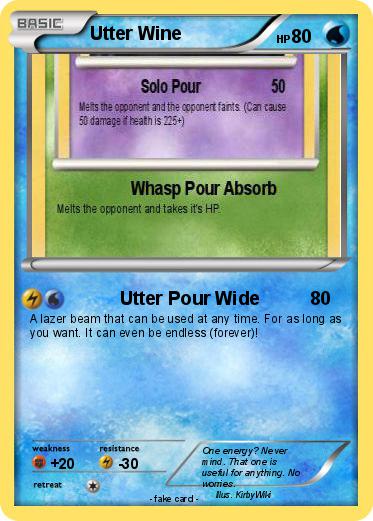 Pokemon Utter Wine