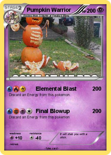 Pokemon Pumpkin Warrior