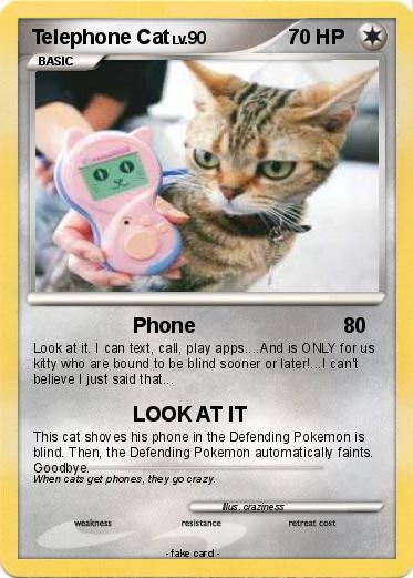 Pokemon Telephone Cat