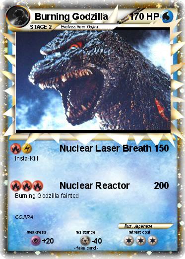 Pokemon Burning Godzilla