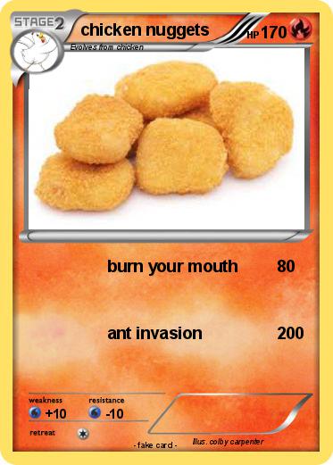 Pokemon chicken nuggets