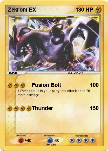 Pokemon Zekrom EX
