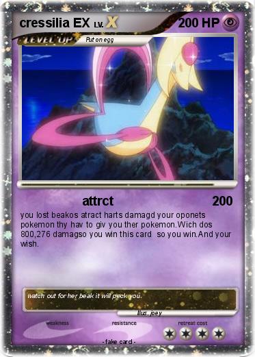 Pokemon cressilia EX