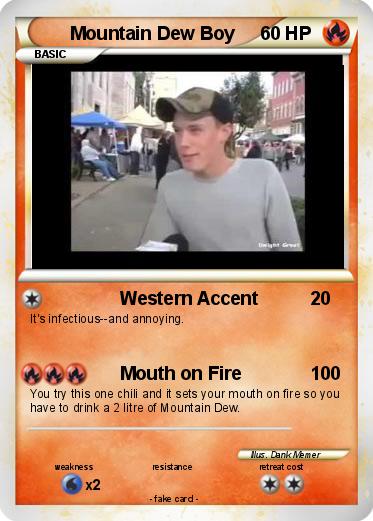 Pokemon Mountain Dew Boy