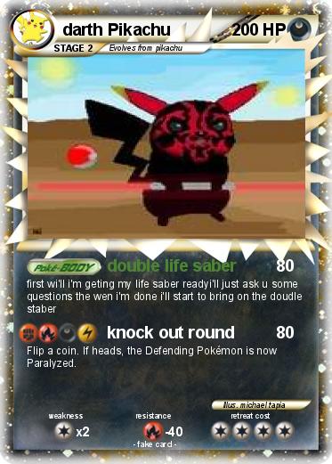 Pokemon darth Pikachu