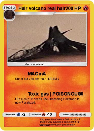 Pokemon Hair volcano real hair