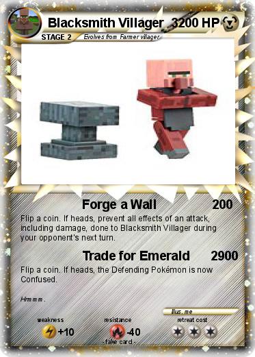 Pokemon Blacksmith Villager  3