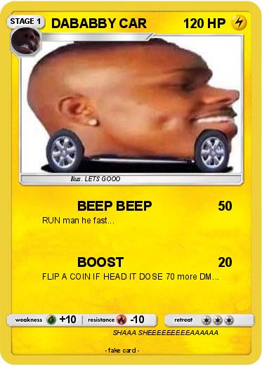 Pokemon DABABBY CAR