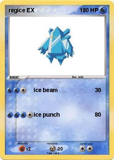 Pokemon regice EX