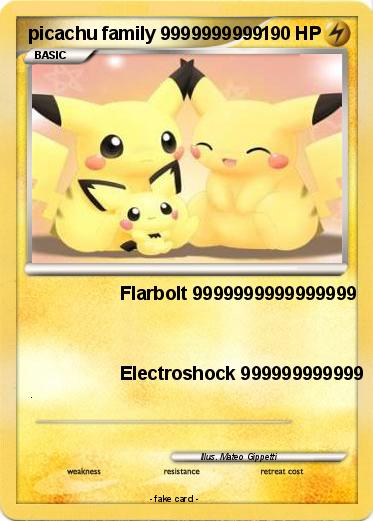 Pokemon picachu family 9999999999