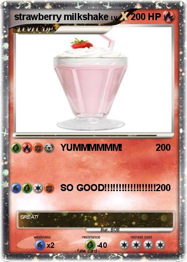 Pokemon strawberry milkshake