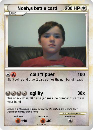 Pokemon Noah,s battle card
