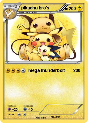 Pokemon pikachu bro's